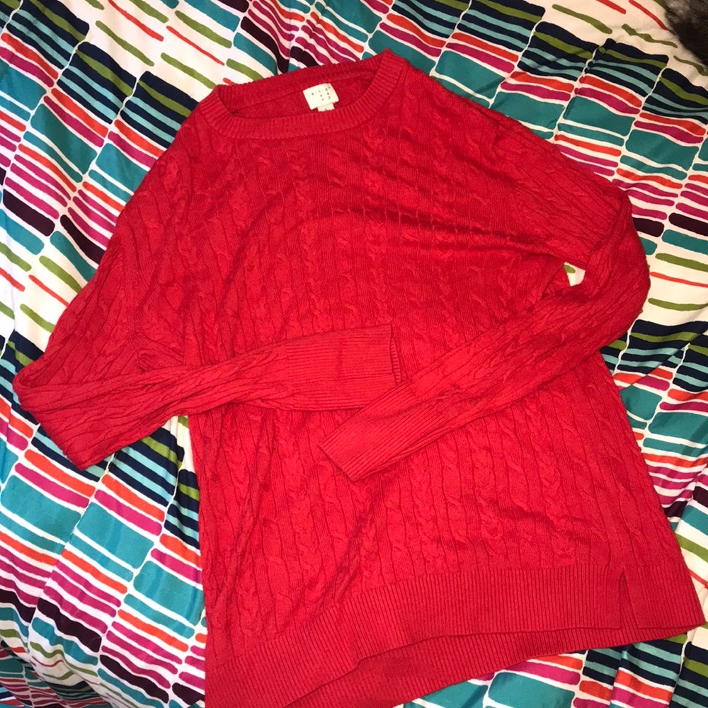 Red Knit Sweater